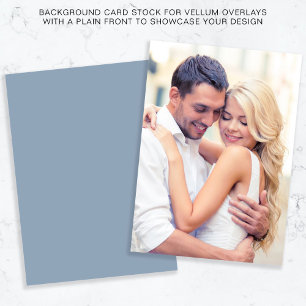 Invitation Photo Dusty Blue Arrière - plan Pour Revêtement De