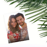 Invitation Photo - Écriture manuscrite Vertical Enregistrer l<br><div class="desc">Faites plaisir à vos invités pour votre mariage grâce à votre écriture moderne,  chic et unique Photo Vertical Save the Date Card. Version horizontale également disponible.</div>