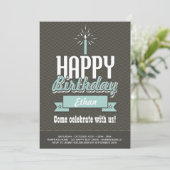 Invitation photo Elegant Baby Boy's First Birthday (Debout devant)