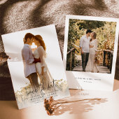 Invitation Photo Elegant Calligraphie Mariage Enregistrer la