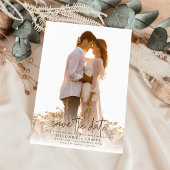 Invitation Photo Elegant Calligraphie Mariage Enregistrer la