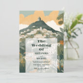 Invitation Photo Elégant Italie Capri Destination Mariage (Debout devant)