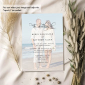 Invitation  Photo, Elegant, Modern Calligraphy Wedding
