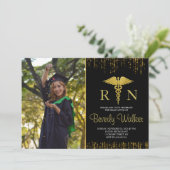 Invitation Photo Elegant Nursing School Graduation (Debout devant)