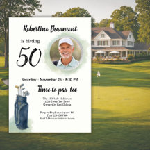 Photo élégant sur le thème de golf pour les 50 ans
