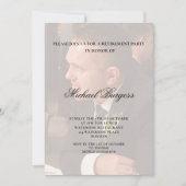 Invitation Photo élégante de la retraite (Devant)