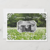 Invitation Photo élégante des Fleurs sauvages du service Memo (Devant)