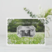 Invitation Photo élégante des Fleurs sauvages du service Memo (Debout devant)