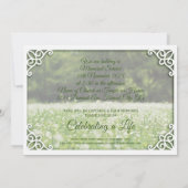 Invitation Photo élégante des Fleurs sauvages du service Memo (Dos)