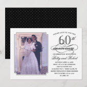 Invitation photo élégante pour une fête d'annivers (Devant / Derrière)