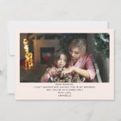 Invitation Photo Élégante Serez-Vous Ma Fille Fleur (Dos)