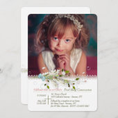 Invitation photo Embellisment faite à la main (Devant / Derrière)