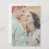 Invitation Photo Emerald Greenery sur le Mariage arrière (Dos)