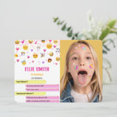 Invitation photo Emoji (Debout devant)