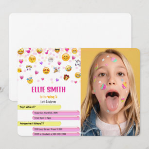 Invitation photo Emoji