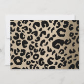 Invitation Photo Empreinte de léopard Foil 50e anniversaire (Dos)