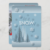 Invitation photo en bleu ciel (Devant / Derrière)