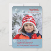 Invitation photo en bleu ciel (Dos)