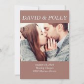 Invitation Photo en couple Brown (Devant)
