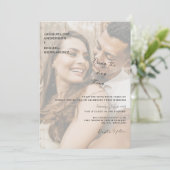 Invitation Photo en couple faisant la chose Dang moderne (Debout devant)