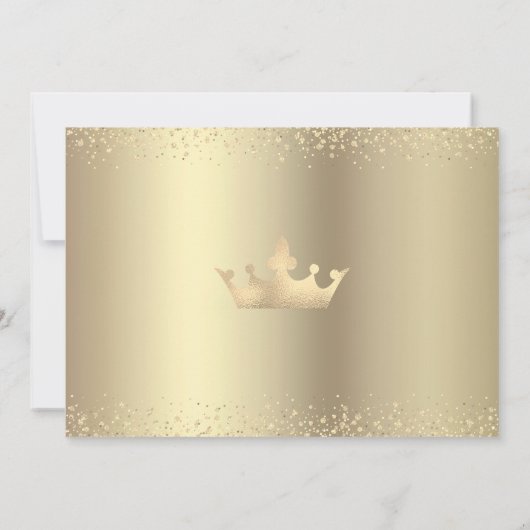 Invitation Photo en or noir Quinceañera Parties scintillant T (Dos)