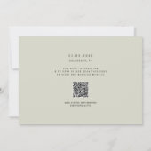 Invitation Photo Enregistrer la date du mariage Site web Code (Dos)