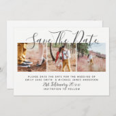 Invitation PHOTO ENREGISTRER LA DATE Mariage (Devant / Derrière)