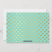 Invitation PHOTO ENREGISTRER LA DATE Pneuka en feuille d'or p (Dos)