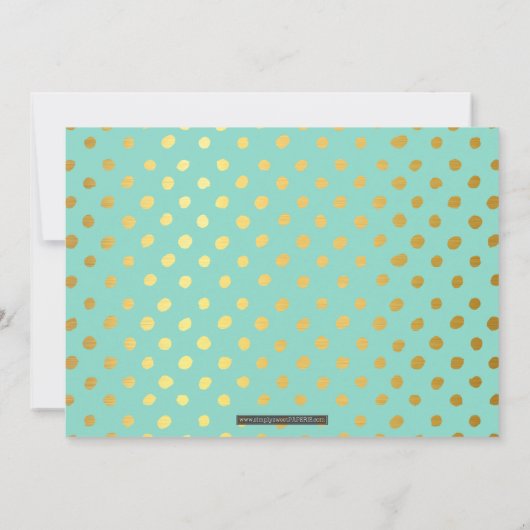 Invitation PHOTO ENREGISTRER LA DATE Pneuka en feuille d'or p (Dos)