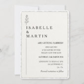 Invitation Photo Enregistrer la date QR Code Deckled Edge Mar (Devant)
