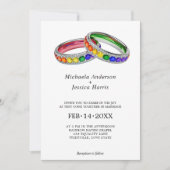 Invitation 🌈 Photo Entrelacée dans la Fierté – Édition Photo (Devant)