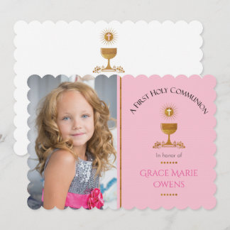 Invitation photo et première communion de Chalis