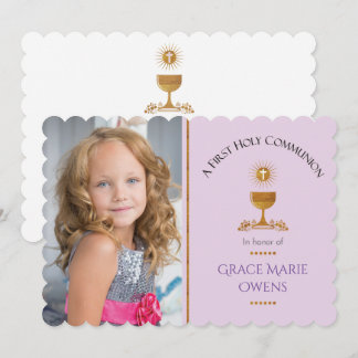 Invitation photo et première communion de Chalis
