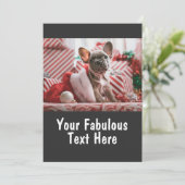 Invitation Photo et texte personnalisés (Debout devant)