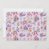 Invitation Photo Fairy First Enchanted Woodland 1er anniversa (Dos)