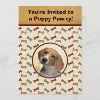 Invitation Photo faite sur commande d'animal familier