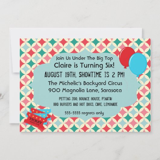 Invitation Photo faite sur commande sous l'invitation (Dos)