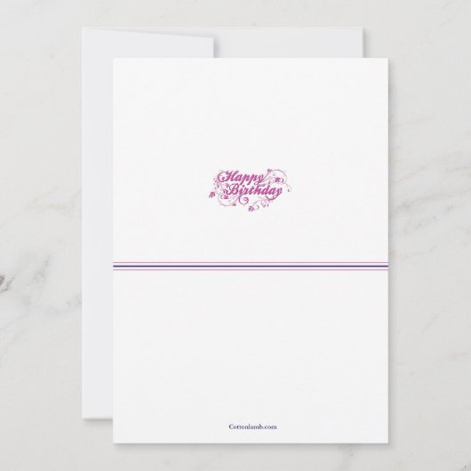 Invitation photo Fancy Anniversaire (Dos)