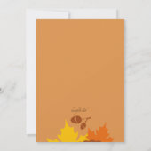 Invitation Photo Fantaisie d'Automne 2 (Dos)