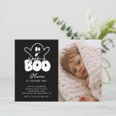 Invitation Photo fantôme Peek A Boo Anniversaire (Debout devant)