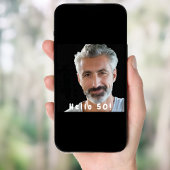 Invitation Photo fête 50e anniversaire bonjour 50 gars noir