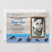 Invitation Photo fête d'anniversaire crevettes ébullition Inv (Devant)