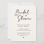 Invitation Photo Fête des mariées élégante (Devant)