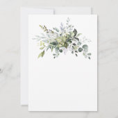 Invitation PHOTO Fête des mariées Eucalyptus (Dos)