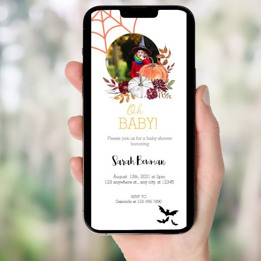 Invitation Photo fête d'Halloween Evite