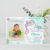 Invitation Photo Fête d'invitation à l'anniversaire de la Sir (Debout devant)