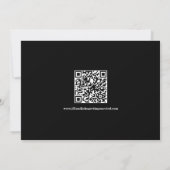 Invitation Photo fiançailles et code QR (Dos)
