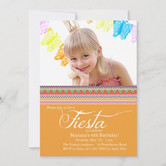 Invitation photo Fiesta (Devant)