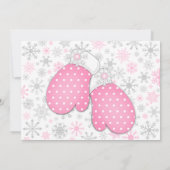 Invitation Photo Fille d'hiver ONEderland fête d'anniversaire (Dos)