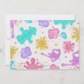 Invitation Photo Fille Slime Anniversaire (Dos)